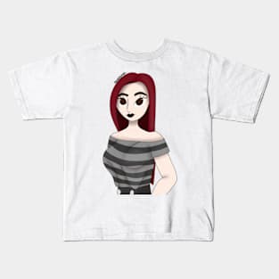 Red head Beauty Kids T-Shirt